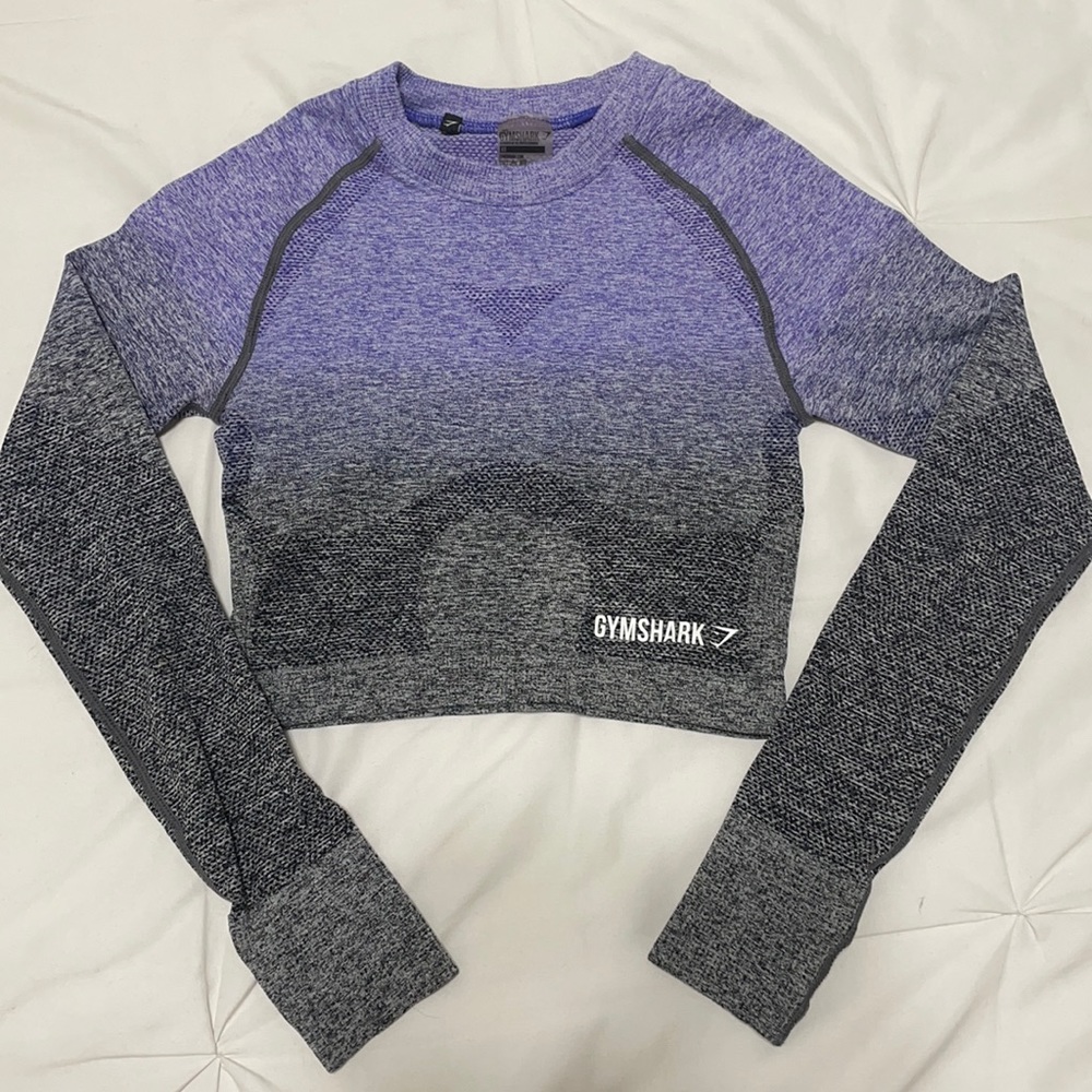 gymshark ombré seamless crop top